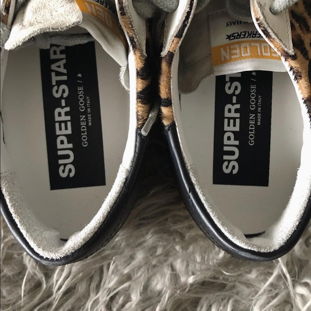 NEW Golden Goose Leopard Calf Hair Superstar - Picture 3 of 4